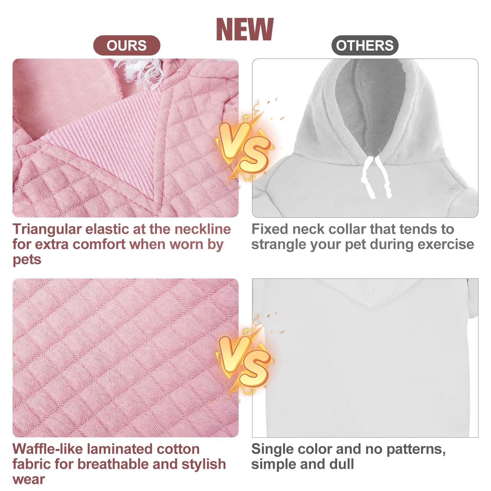BEAUTYZOO small dog hoodie side profile highlighting comfortable daily wear.