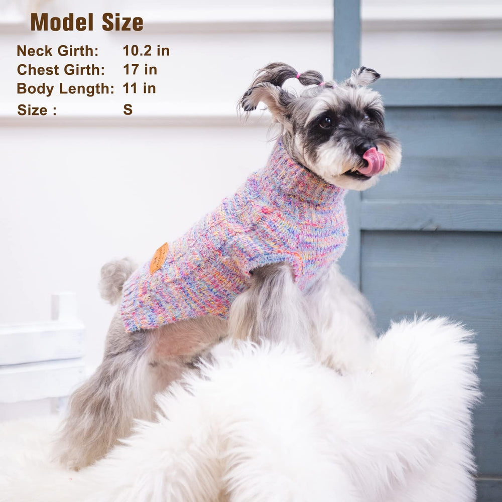 BEAUTYZOO small dog sweater easy-on-off-sleeveless design for quick dressing