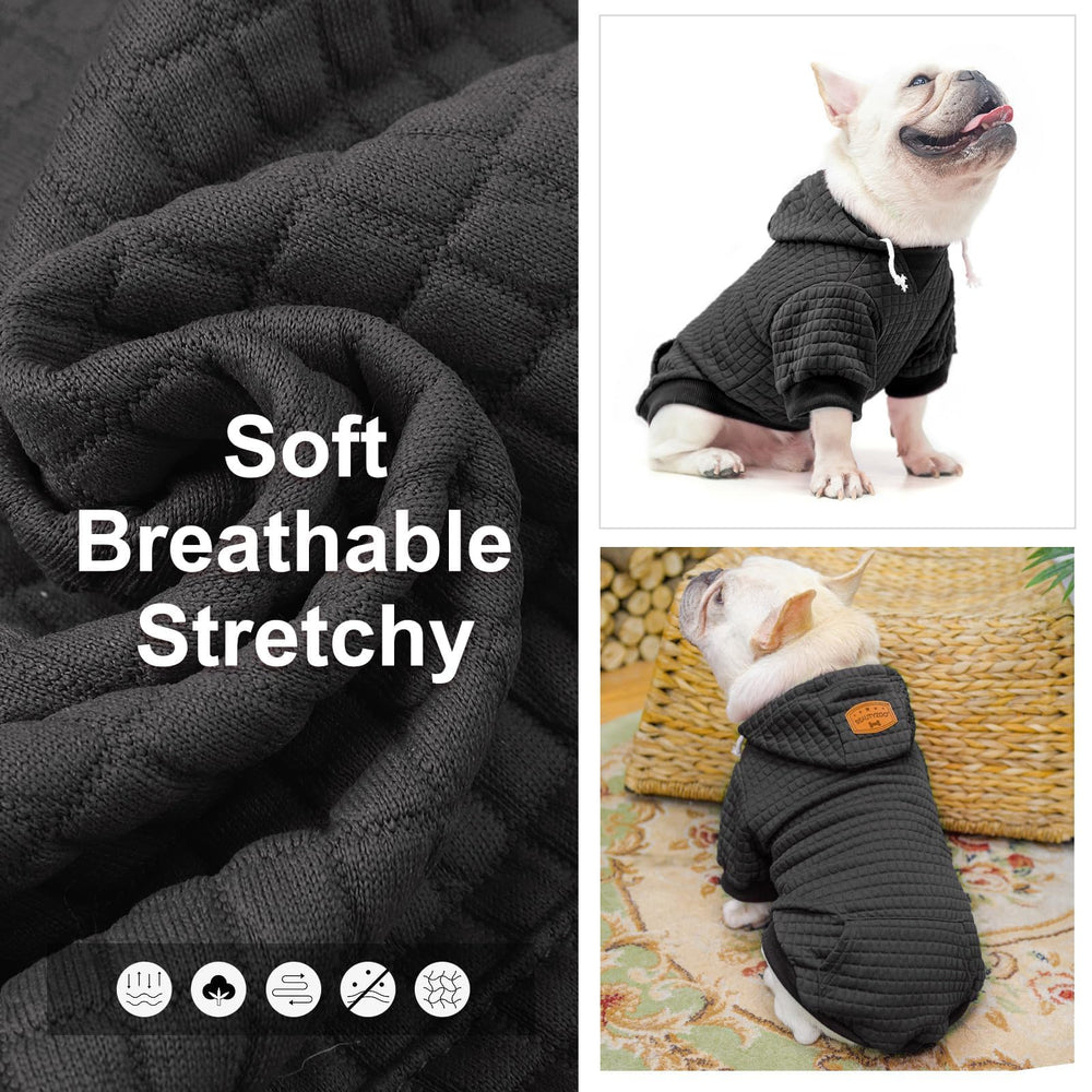 BEAUTYZOO sudadera para perro capucha trasera, destaca diseño y calidez en exteriores.