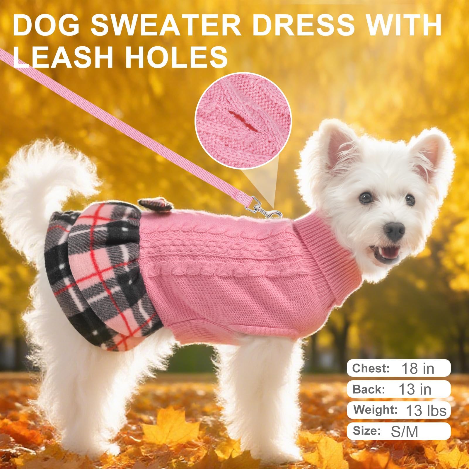 BEAUTYZOO Turtleneck pullover dress side-fit demonstrates unrestricted movement and easy wear
