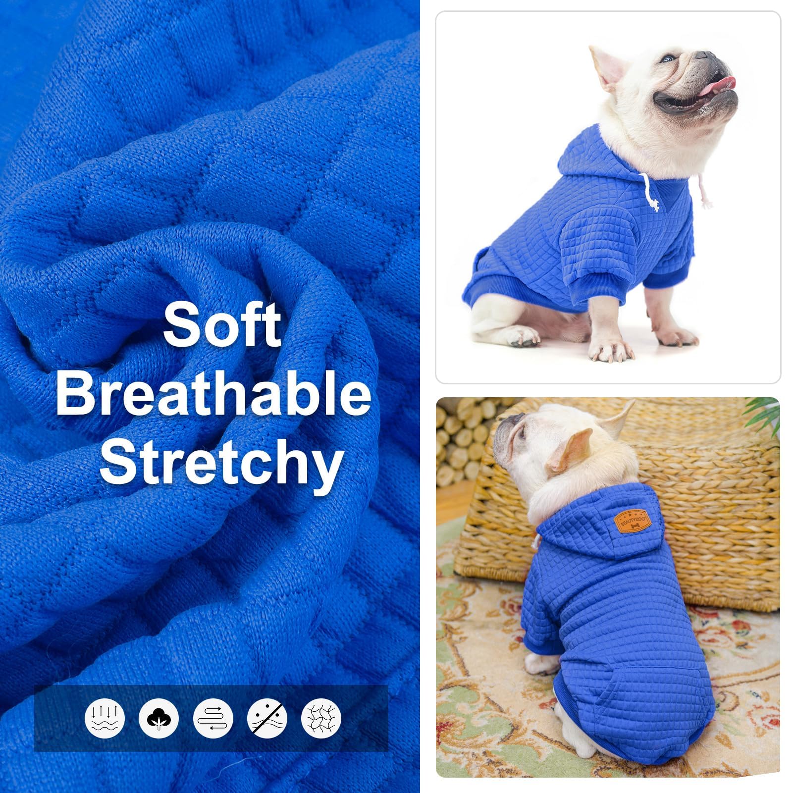 BEAUTYZOO waffle-laminated cotton texture emphasizes warmth and breathability.