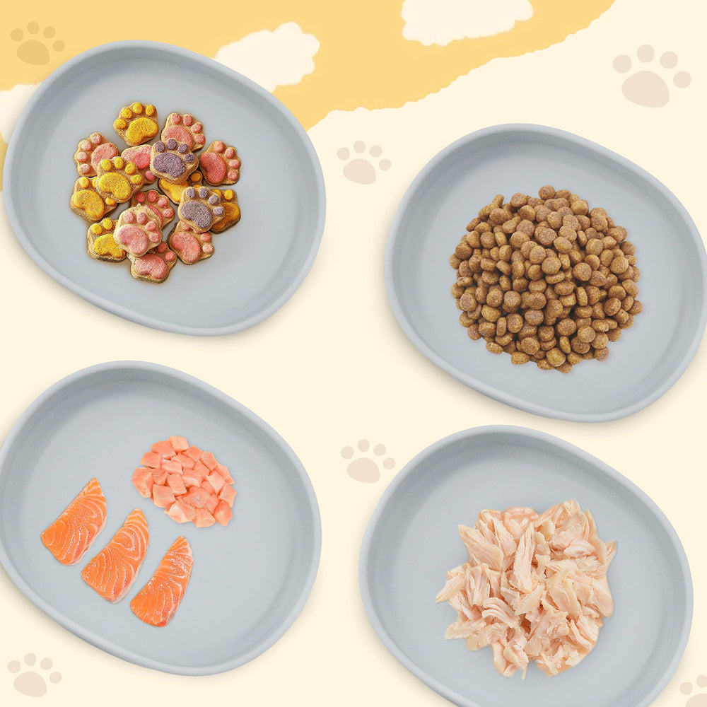 Bebeibon flat-one-piece silicone bowls highlight hygienic design with seamless interior.