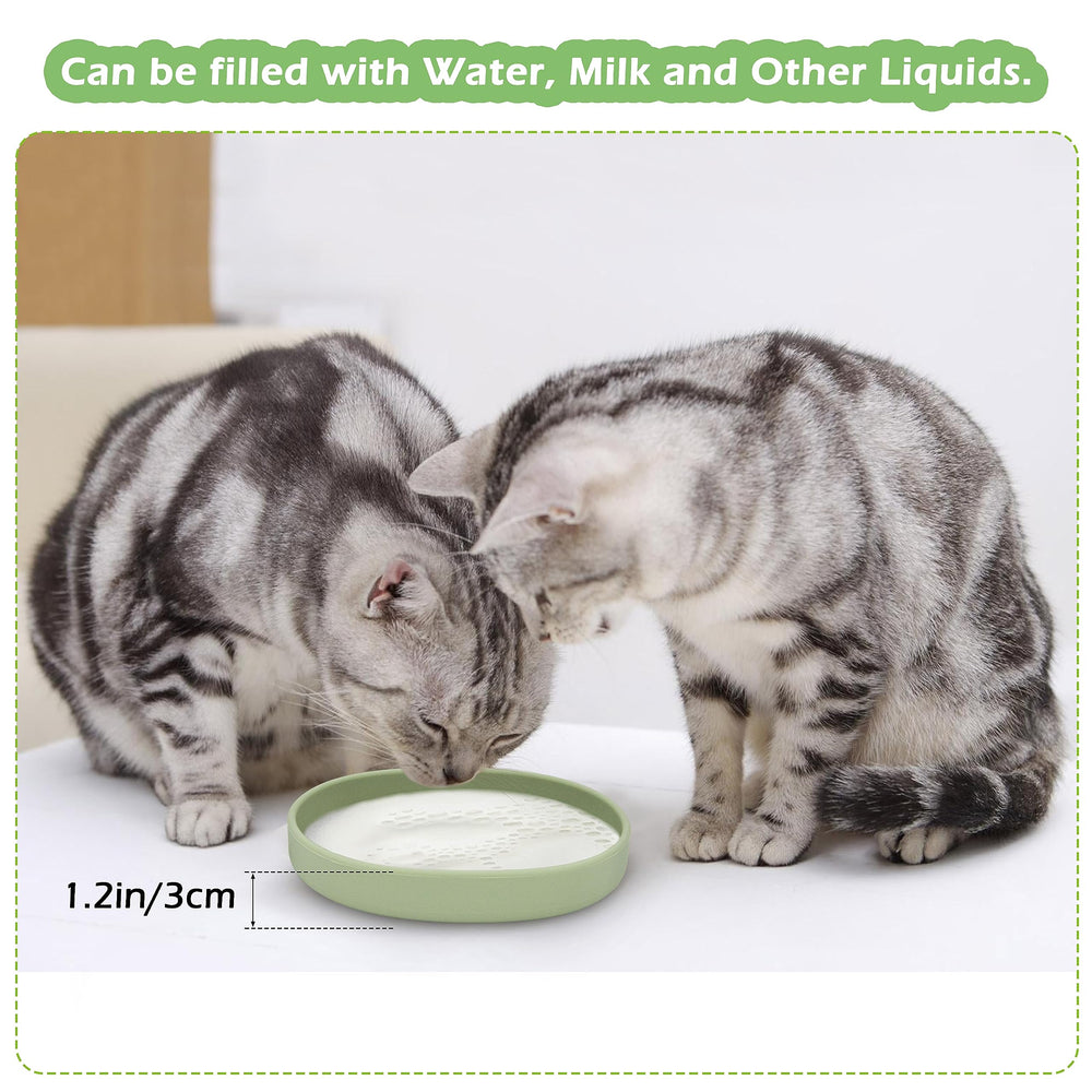 Bebeibon non-slip bowl green helps reduce sliding during pet meals.