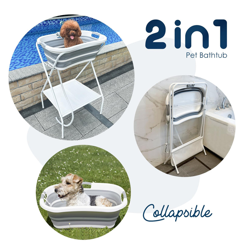 BEBEROAD PETS drain-hose-attachment simplifies water disposal after baths