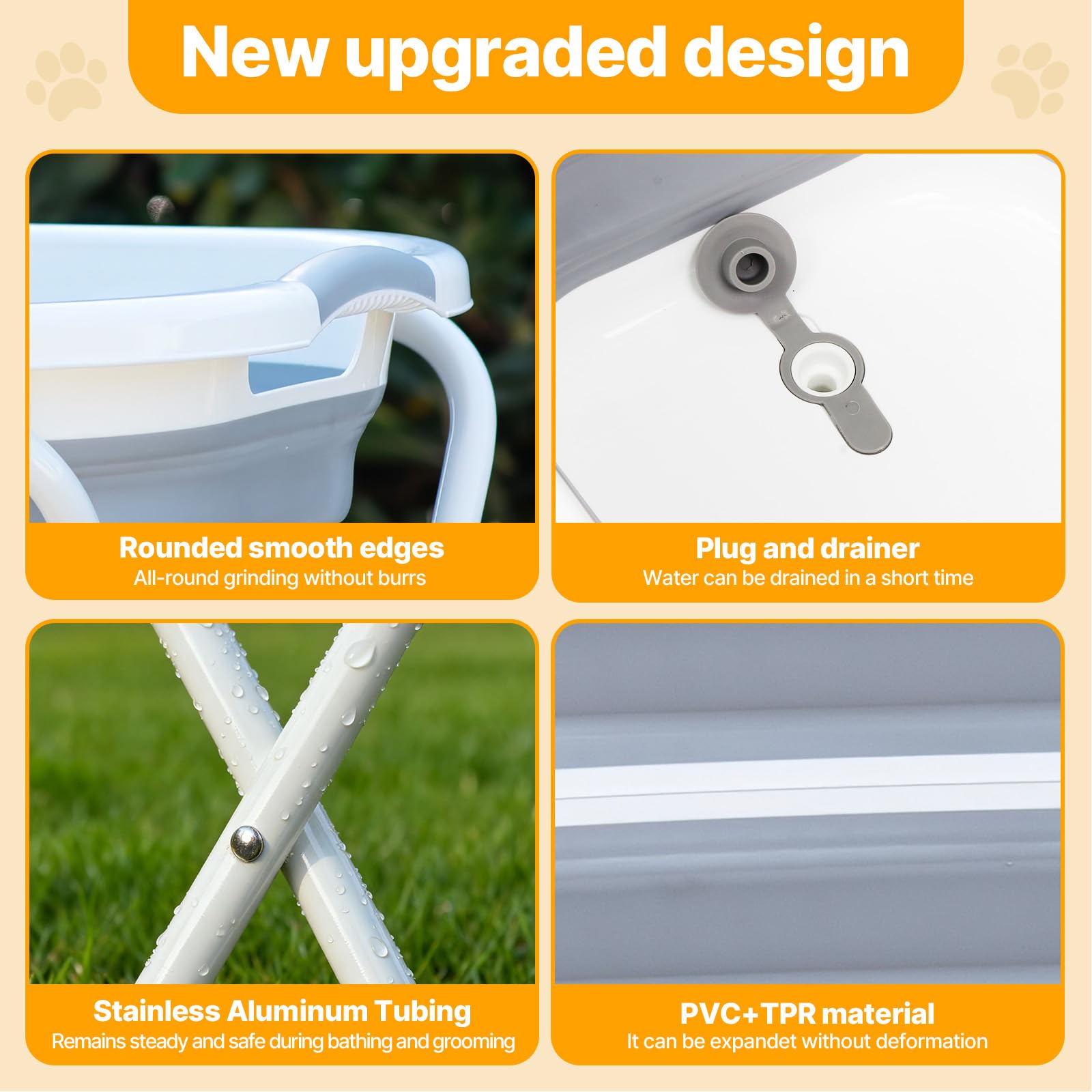 Beberoad Pets portable grooming station enables on-the-go pet baths.
