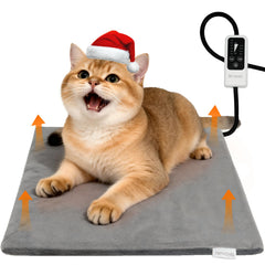 BECEMURU pet heating pad 18x16 top view delivering cozy warmth for dogs and cats