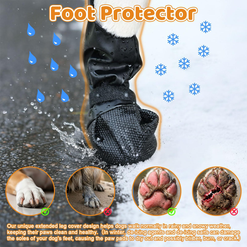 BECEMURU Winter Dog Boots outdoor-use protection for hikes in cold weather.