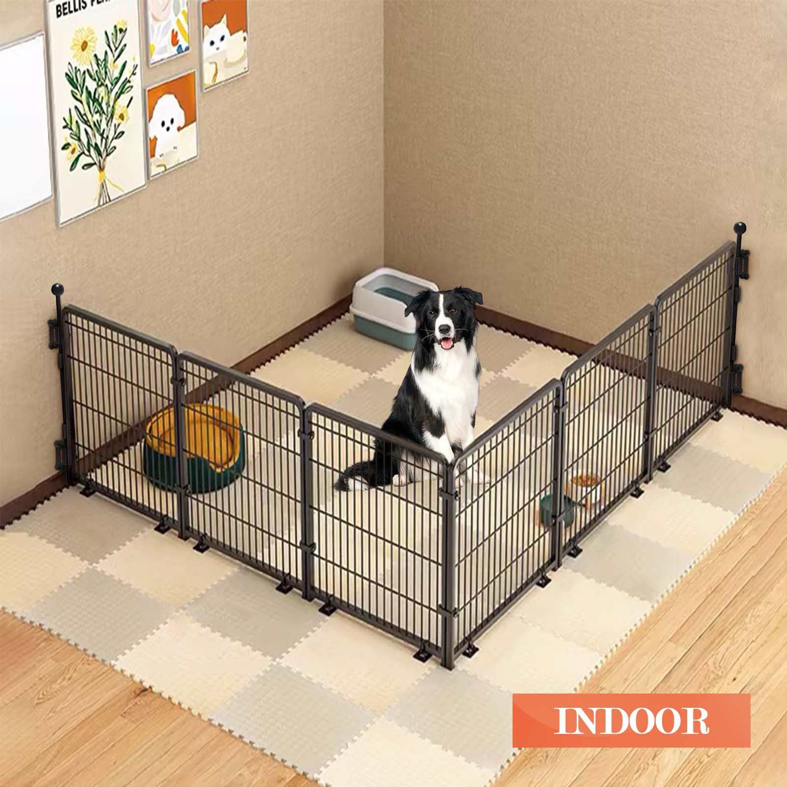 Bechandy indoor-doorway-use anchors secure playpens for flexible home containment