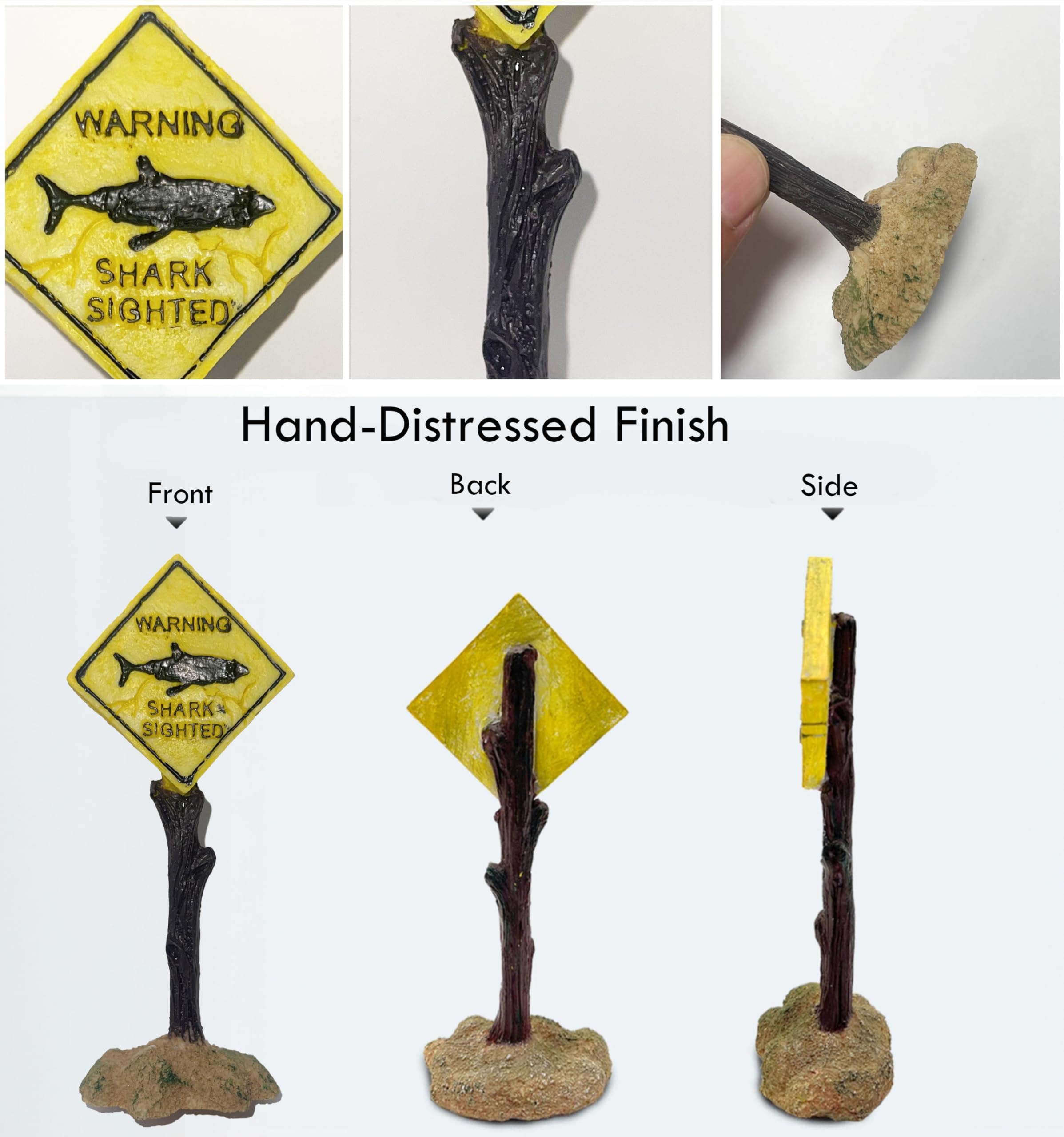 BechKCpro shark caution sign suitable for home centerpieces and displays