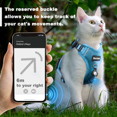 BECHTEL cat harness blue S breathable mesh keeps kitty cool outdoors