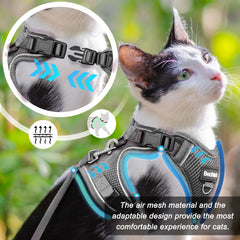 BECHTEL cat harness car seat belt insert ensures safe travel.