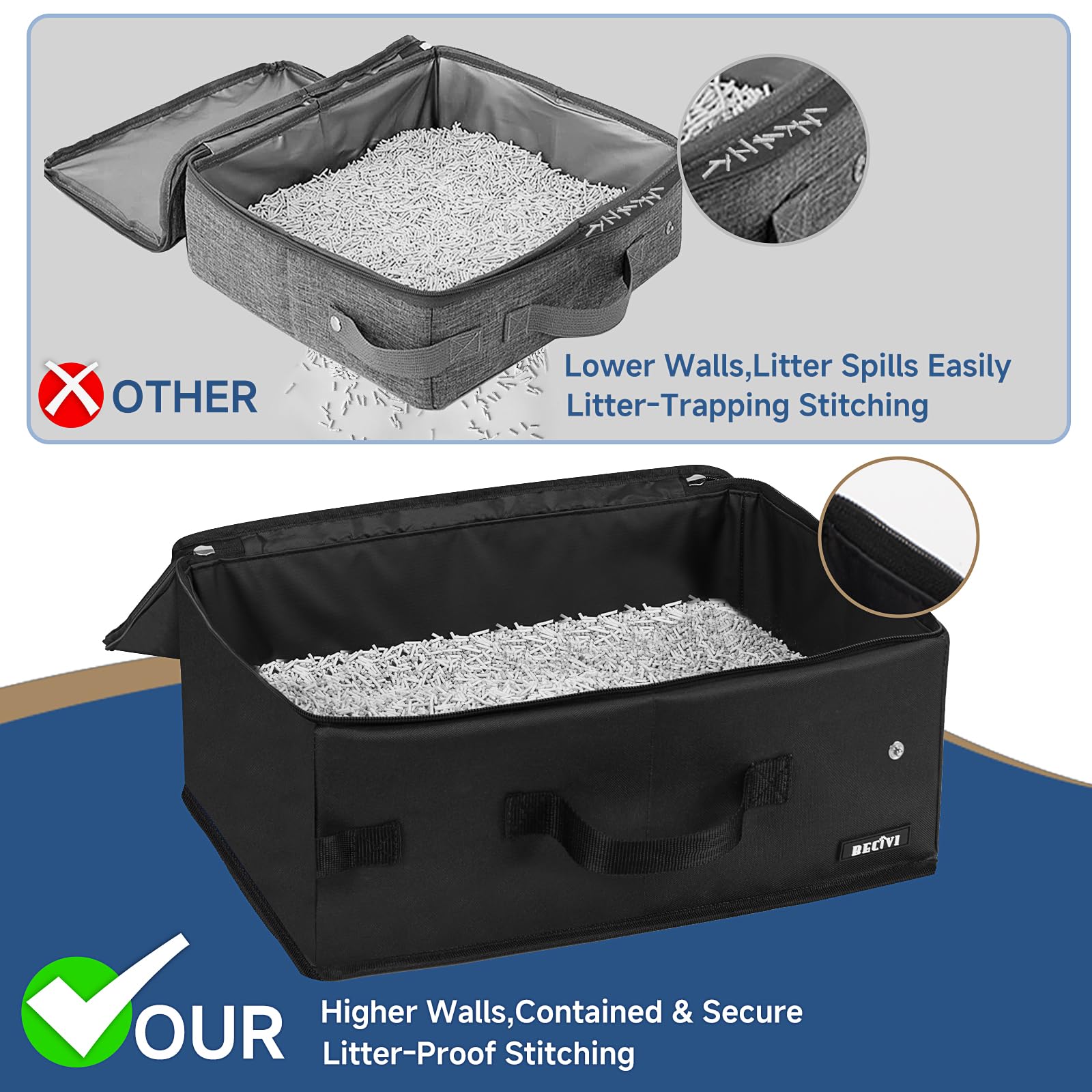 Becivi litter scooper included for easy waste removal