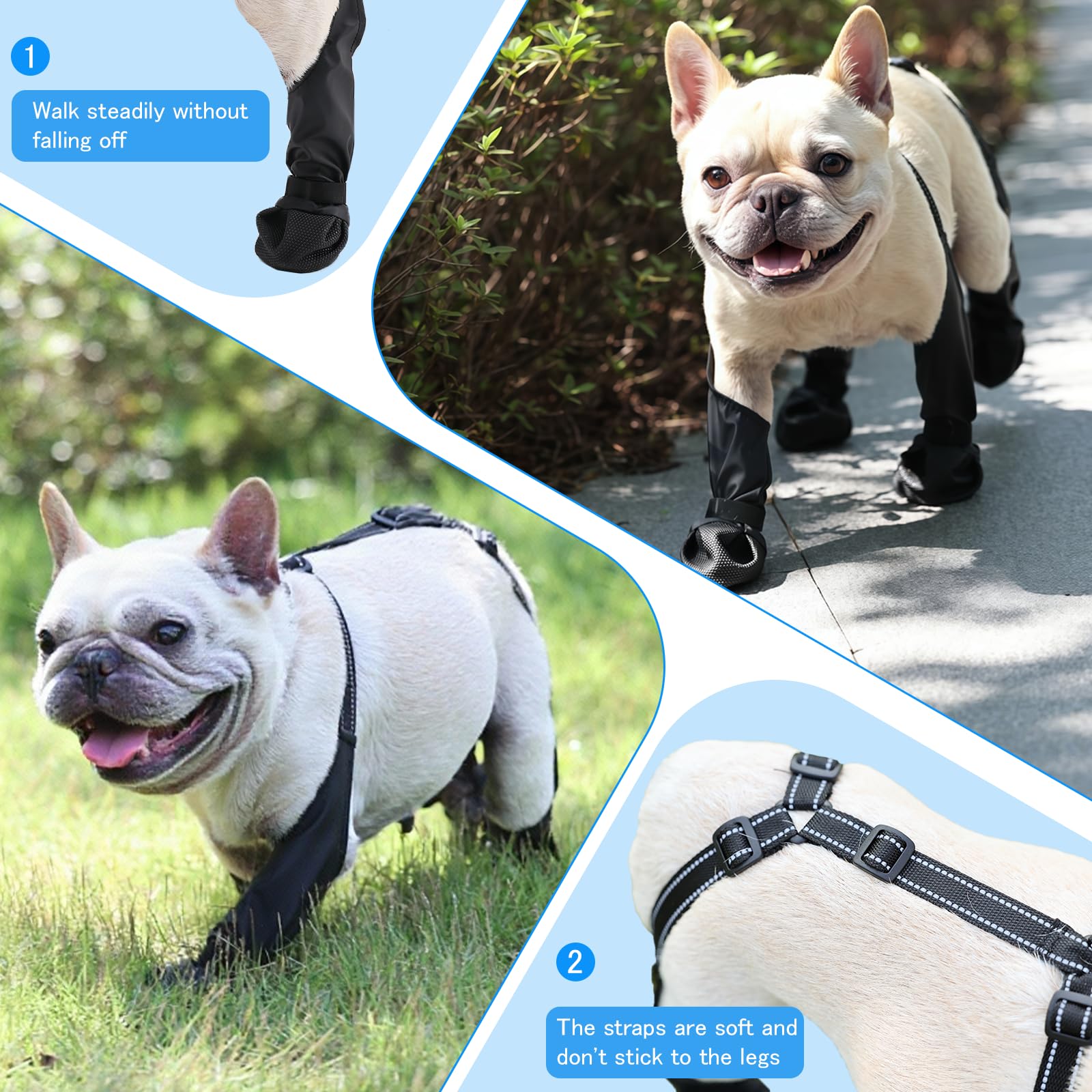 BECROWM dirt-proof paw protection shields paws from mud and debris.