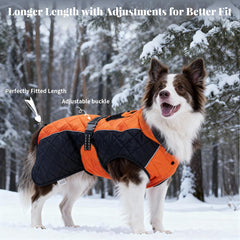BECROWM dog coat quick-snap neck shows easy on-off dressing