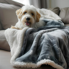 Bedding Aid waterproof queen blanket flannel-side closeup reveals smooth, cozy surface
