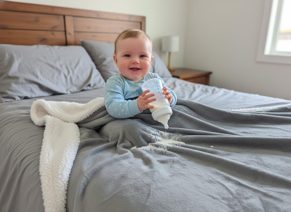 Bedding Aid waterproof queen blanket membrane closeup shows leak protection under daily use