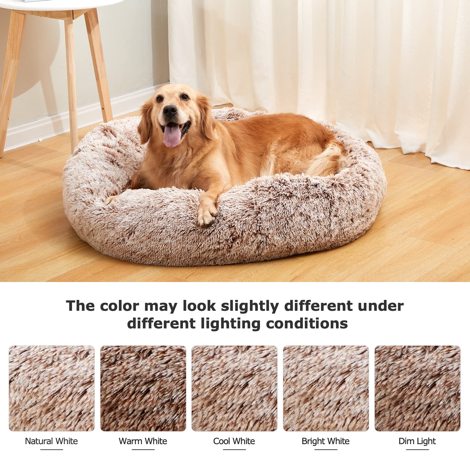 Bedfolks calming donut bed ready for snuggle sessions with pets