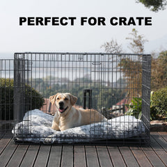 Bedfolks kennel pad non-slip bottom keeping crate bed stable during naps