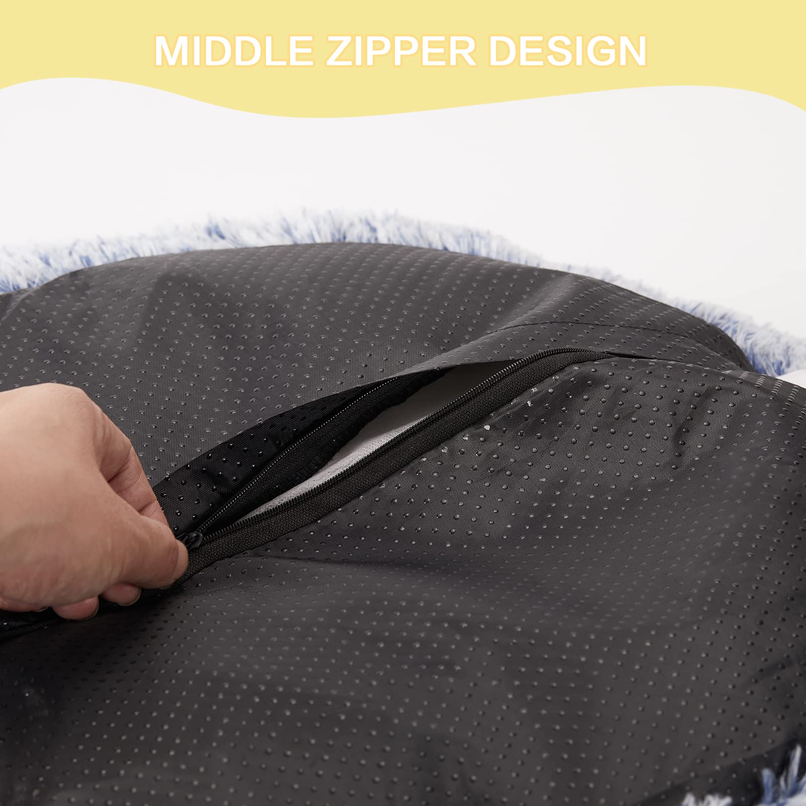 Bedfolks machine washable cover—easy care for busy pet parents.