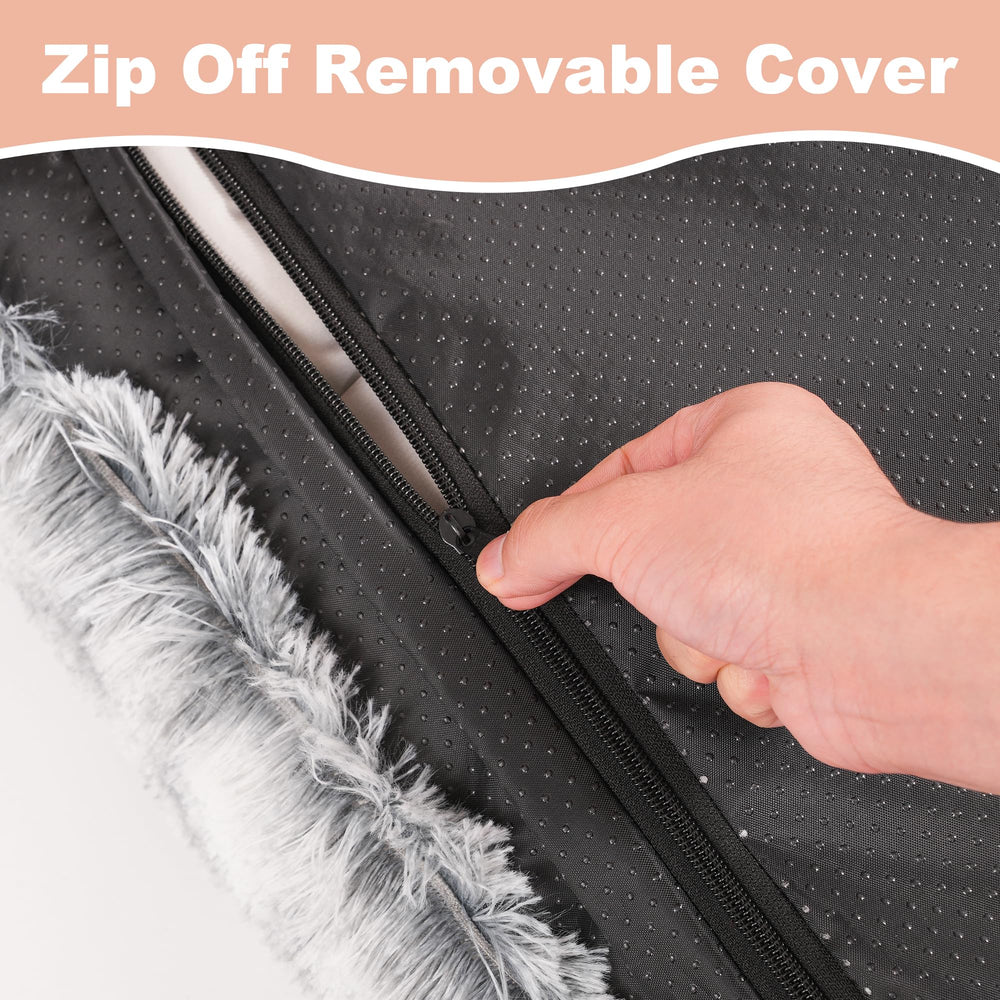 Bedfolks non-slip bottom keeps the bed in place for safe lounging
