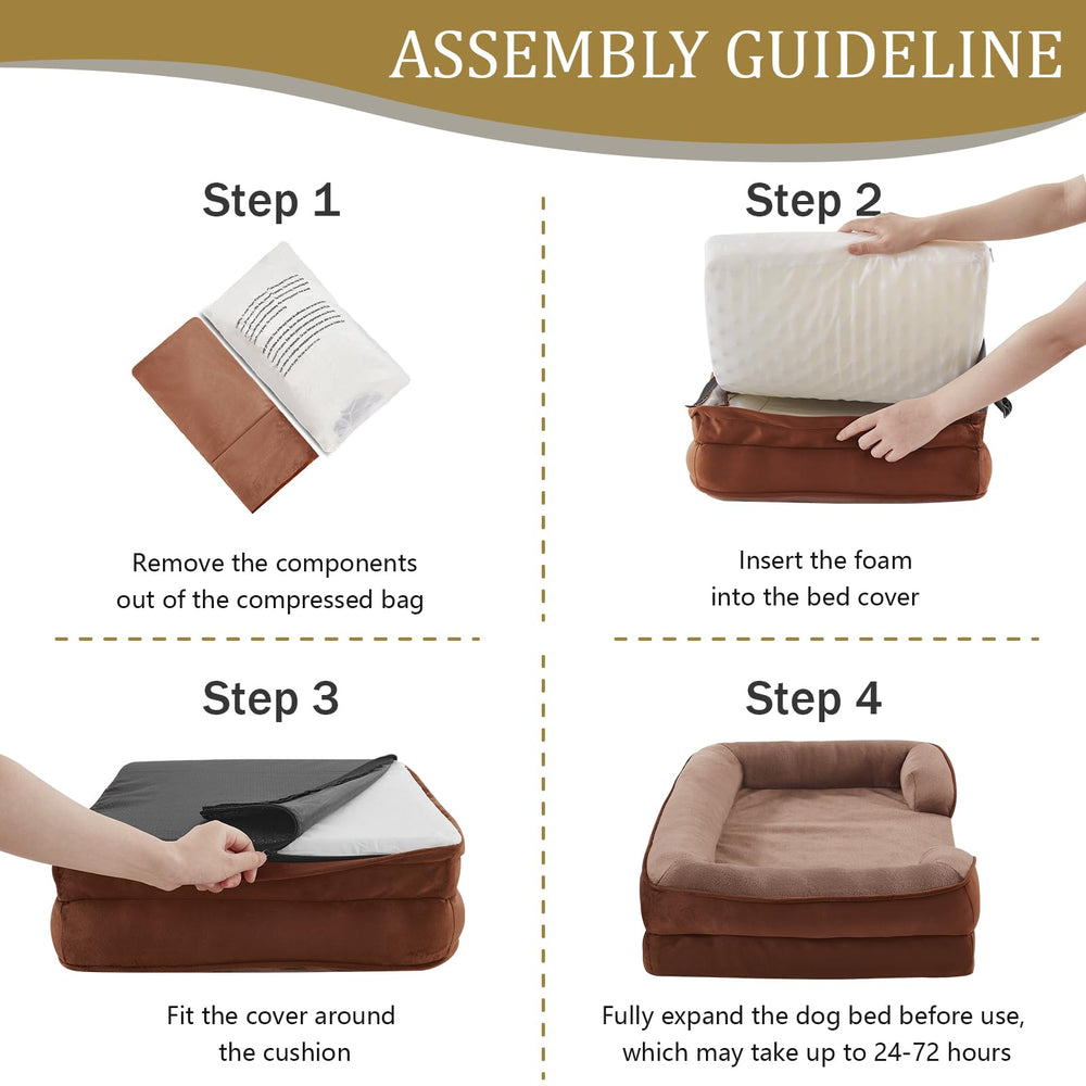 Bedfolks non-slip bottom keeps the bed stable on slick floors.