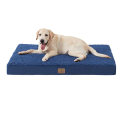Bedfolks orthopedic dog bed with egg crate foam for large dogs (egg crate foam visual).
