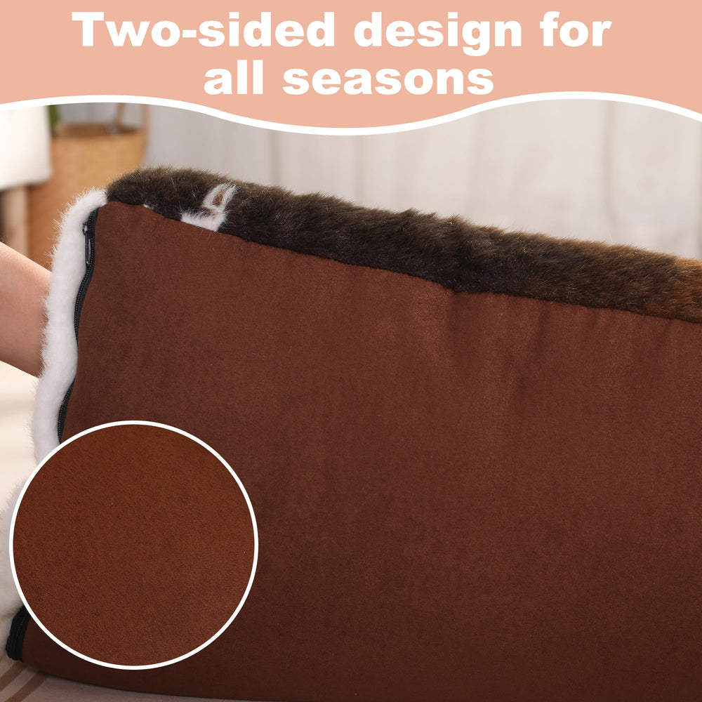 Bedfolks waterproof crate bed padding closeup highlights supportive 3.5-inch high-rebound fill.