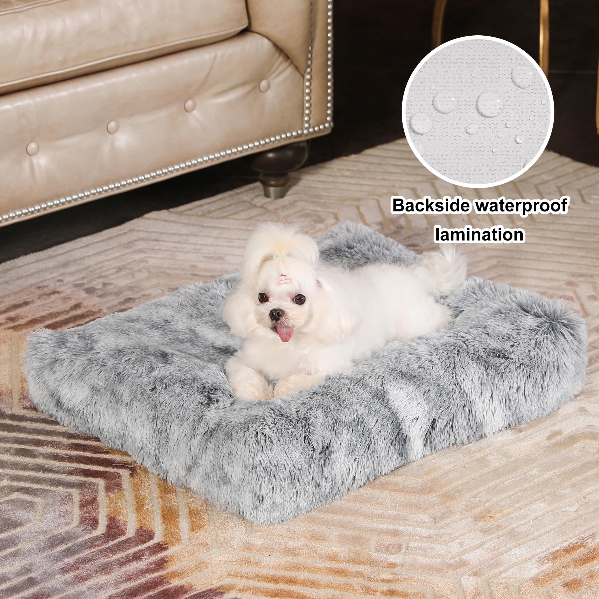 Bedfolks waterproof backside keeps stuffing dry during spills.