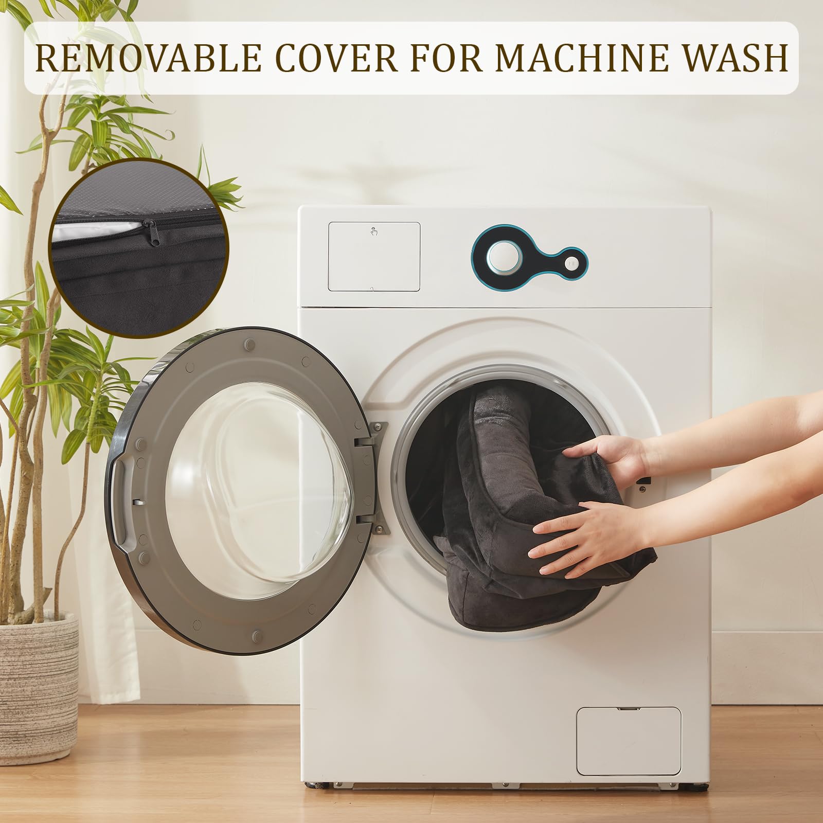 Bedfolks waterproof removable cover enabling easy cleaning