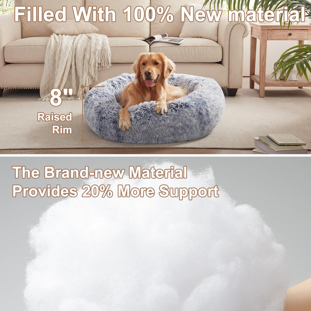 BedStill donut bed removable-cover closeup highlighting easy machine wash