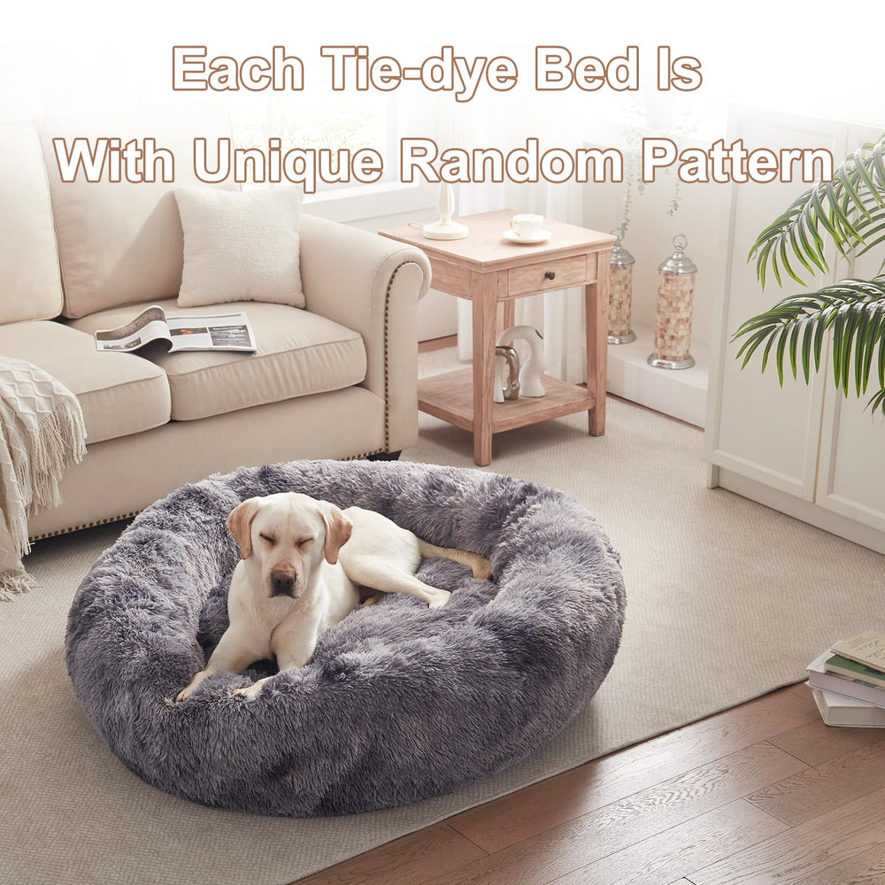 BedStill Donut Bed washable cover simplifies cleanup after pet lounging.