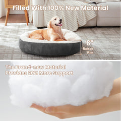 BedStill donut bed 36 inch diameter supports large dogs up to 80 lbs