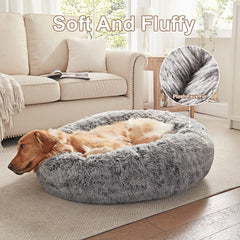 BedStill donut dog bed 36in non-slip base keeps bed in place