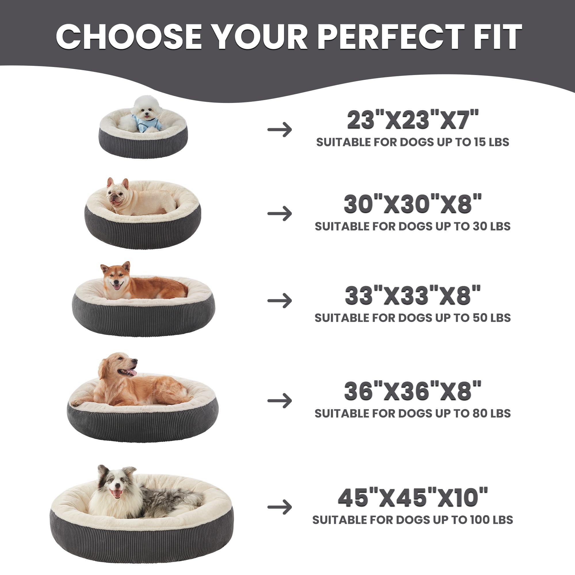 BedStill round design fits any room for a stylish cozy retreat