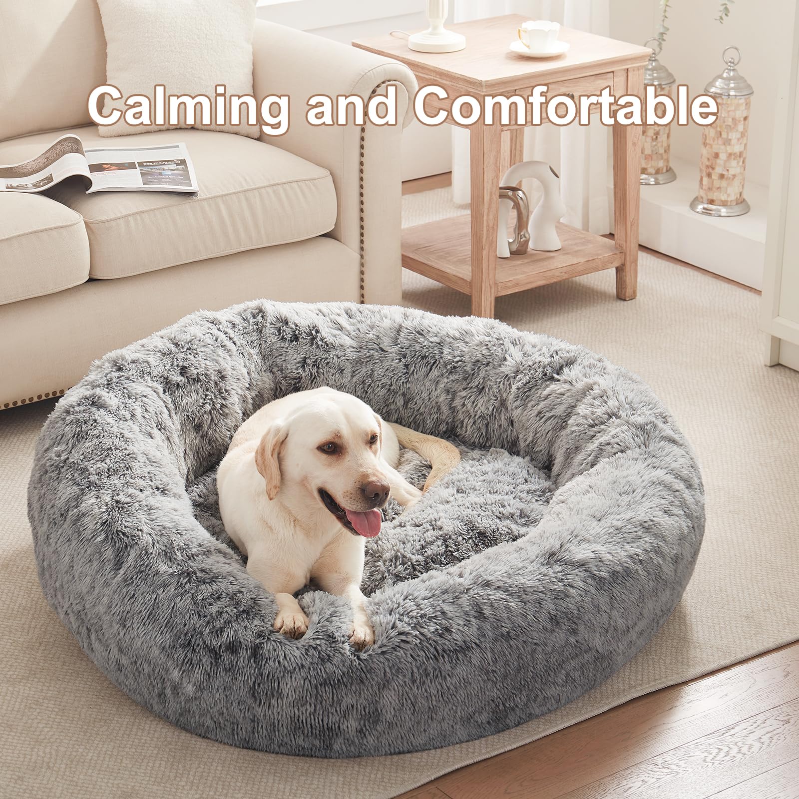 BedStill plush faux fur close-up shows soft, cozy texture for restful naps.