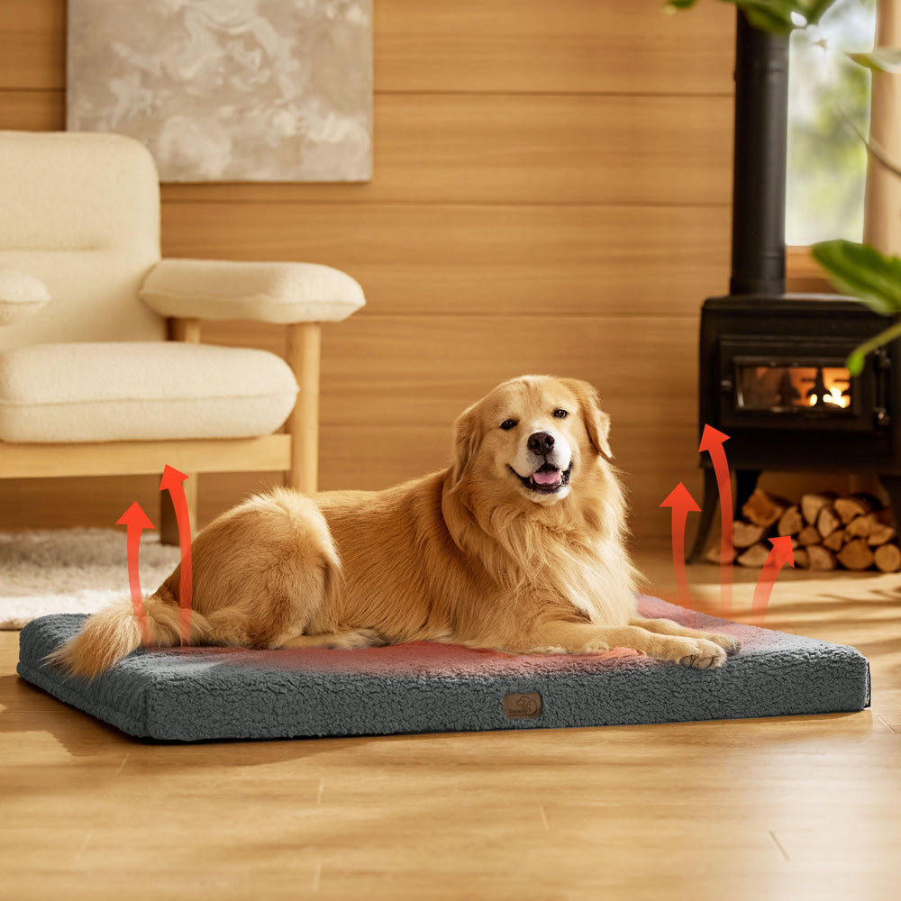 Bedsure 100-lb capacity dog bed ideal for large dogs and strong chewers.