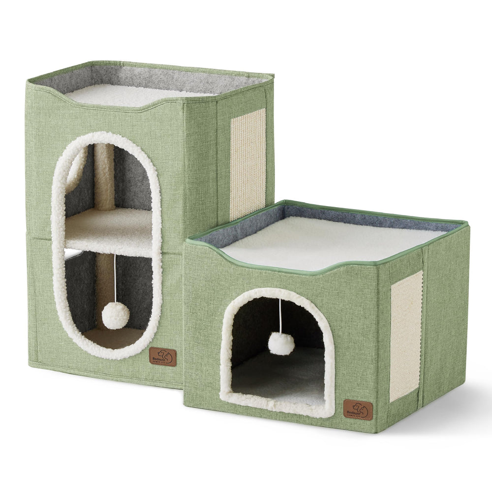 Bedsure 2 Story Cat House ideal for multi-cat use.