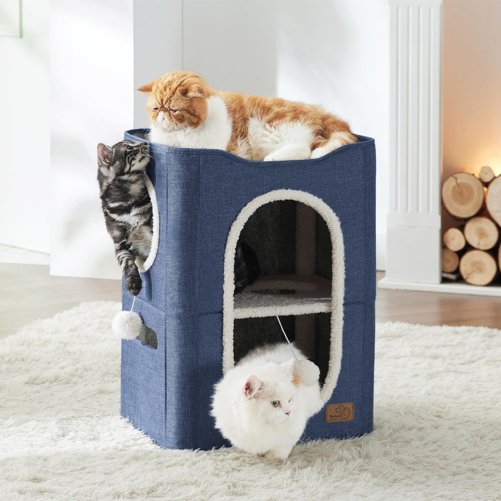 Bedsure 2 Story Cat House – ideal multi-pet layout for shared homes.