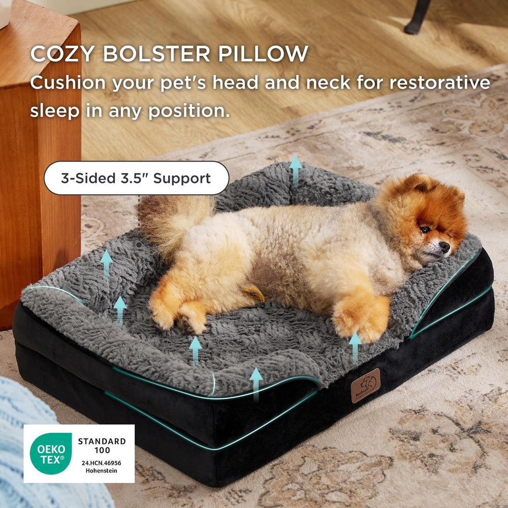 Bedsure 24-inch bed setup suitable for small dogs and cats