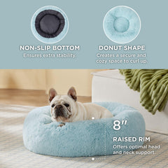 Bedsure calming dog bed non-slip base keeps pets resting safely.