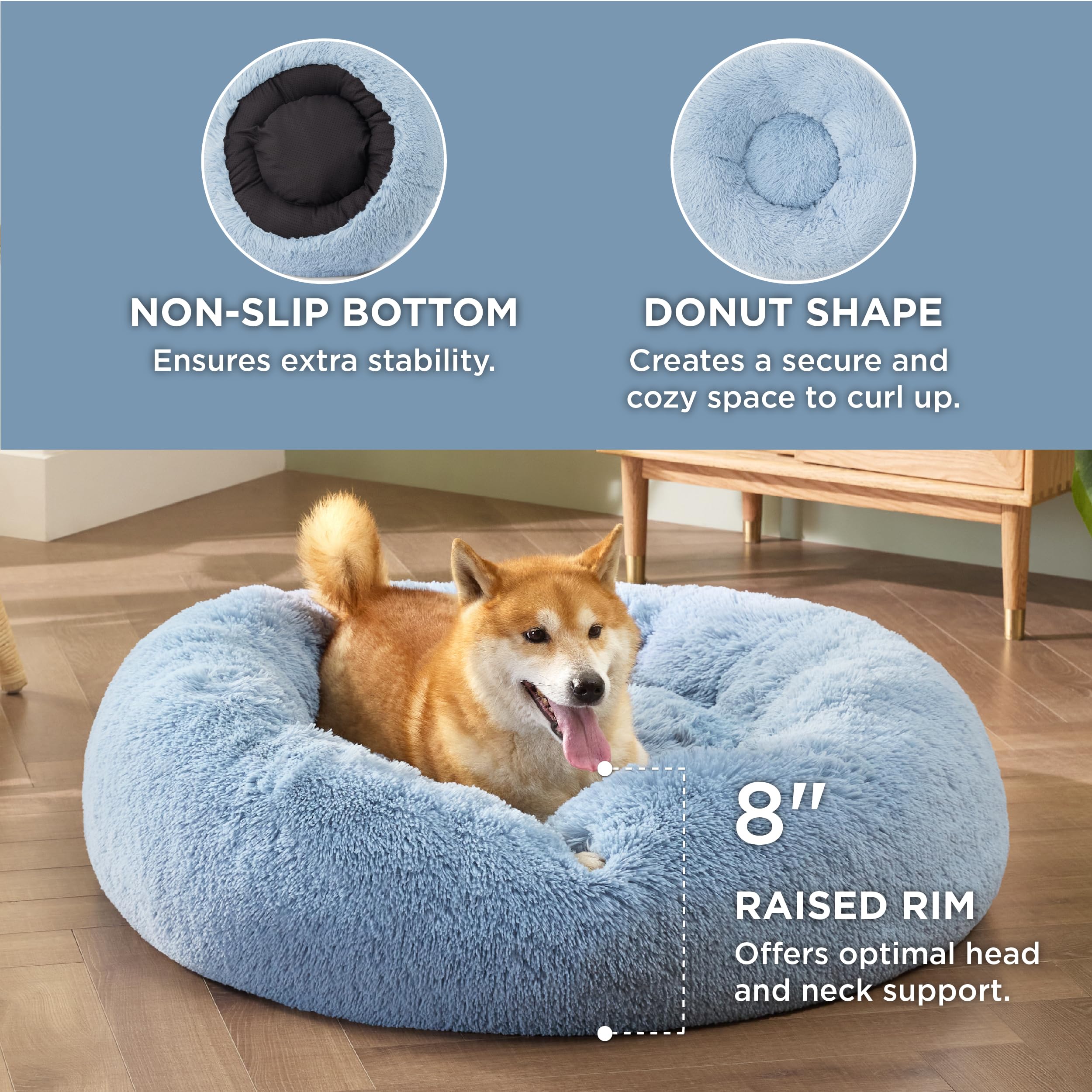 Bedsure Donut bed plush filling offers lasting comfort for calm naps.