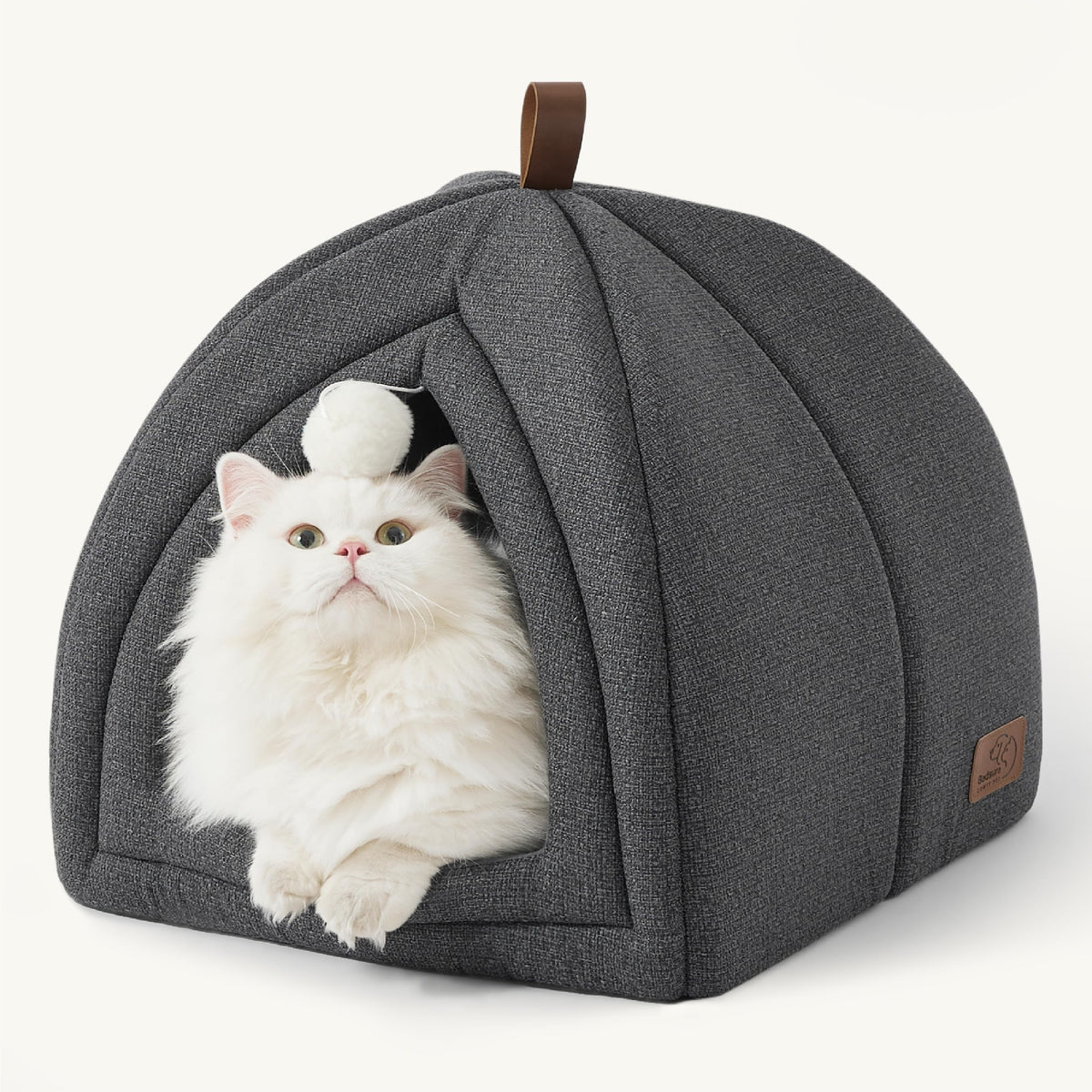 Bedsure cat bed 2in1 cave entrance provides a cozy hideaway for kittens