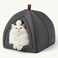 Bedsure cat bed 2in1 cave entrance provides a cozy hideaway for kittens