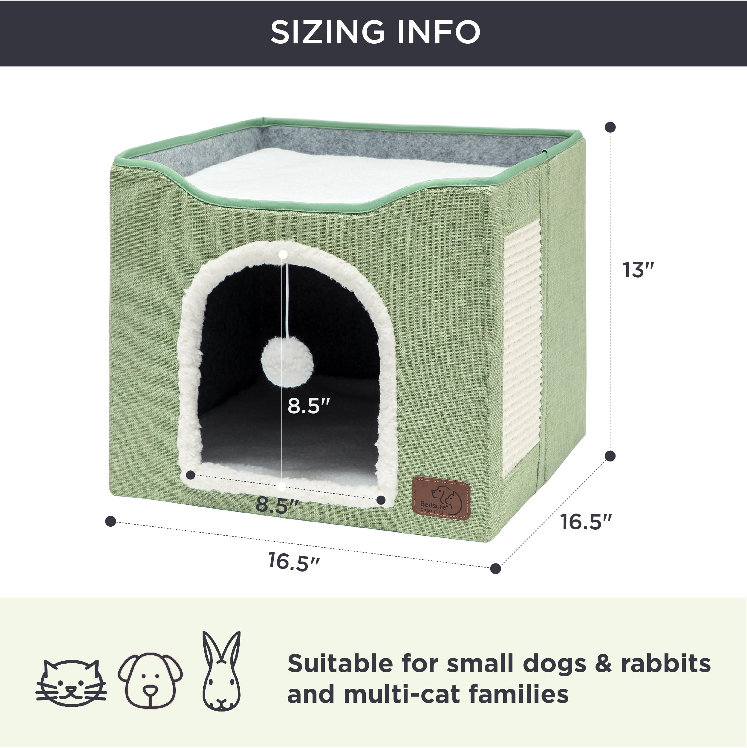 Bedsure cat bed cave quick-assembly demonstrates simple setup