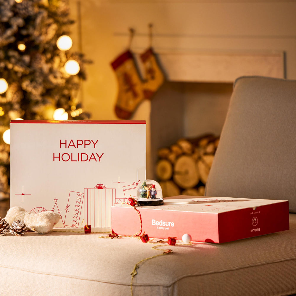 Bedsure cat bed dimensions 16.5x16.5x13 inches red, roomy den for cats