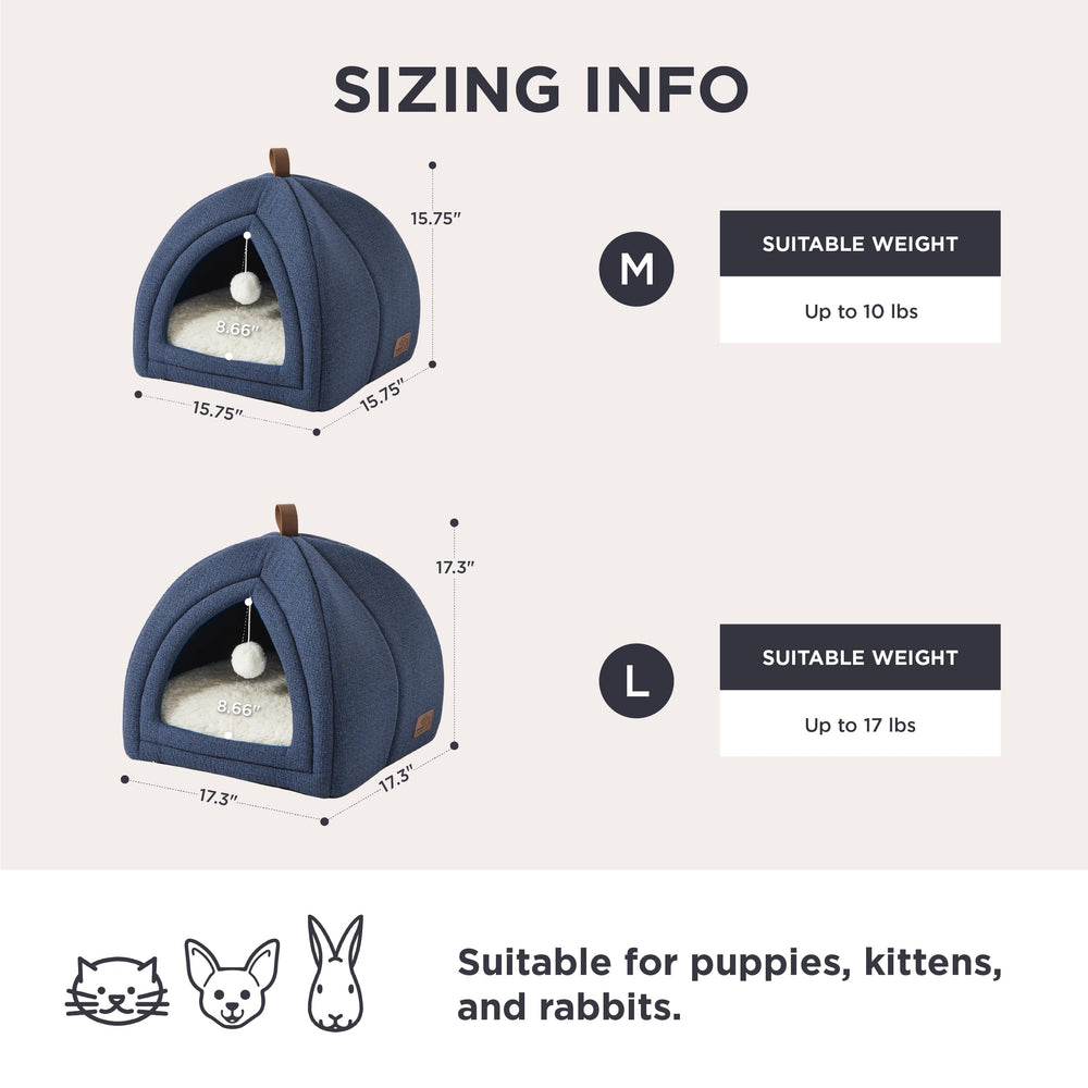 Bedsure cat bed hand strap for easy transport to a cozy spot.