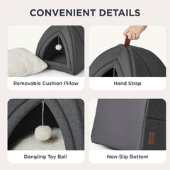 Bedsure cat bed removable washable cushion for easy cleanup after play