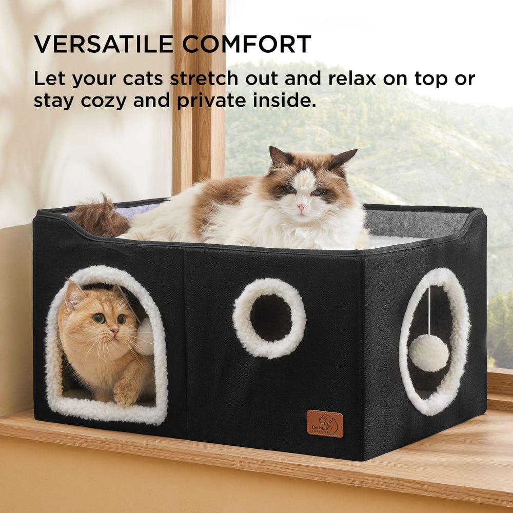 Bedsure cat bed with sisal scratching board for healthy scratching