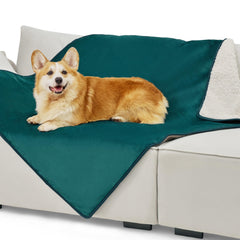 Bedsure cat blanket waterproof-membrane keeps furniture dry and protected.