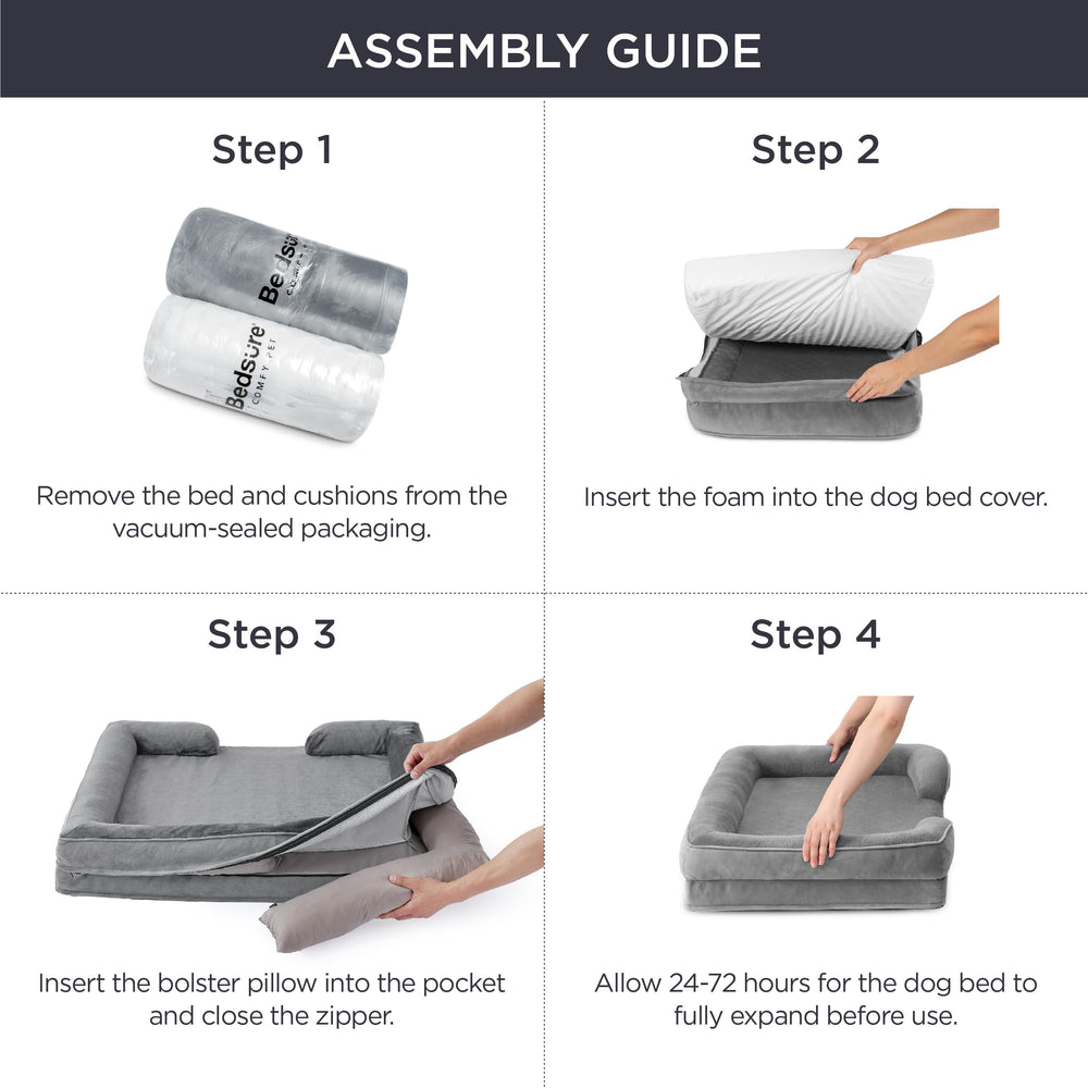 Bedsure CertiPUR-US foam inside ensures safe, supportive resting surface